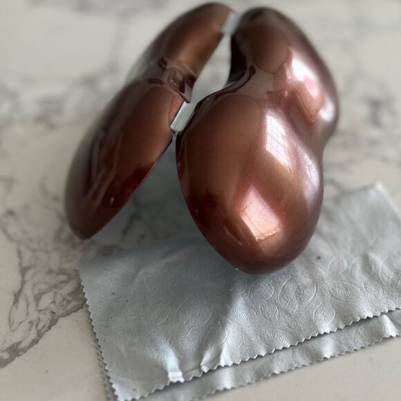 Just Cavalli Sunglasses Sun Glasses Eyeglasses Clam shape Case Hard New - Picture 3 of 4